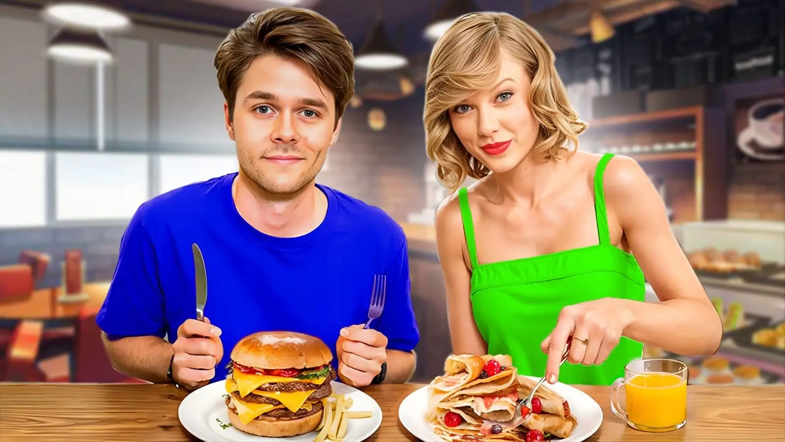 Husband wife in kitchen and review a foods